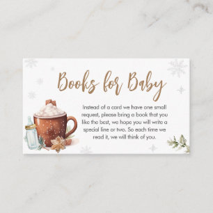 Baby Its Cold Outside Hot Cocoa Books for Baby Enclosure Card