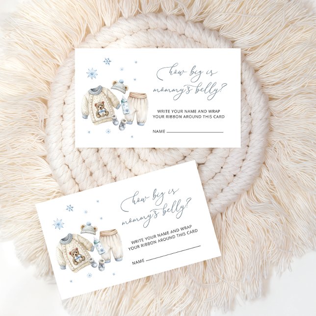 Baby Its Cold Outside How Big Is Mommy's Belly Enclosure Card (Creator Uploaded)