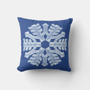 Baby It's Cold Outside - Icy Blue Frozen Christmas Throw Pillow