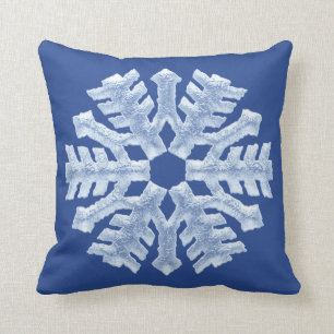 Baby It's Cold Outside - Icy Blue Frozen Christmas Throw Pillow