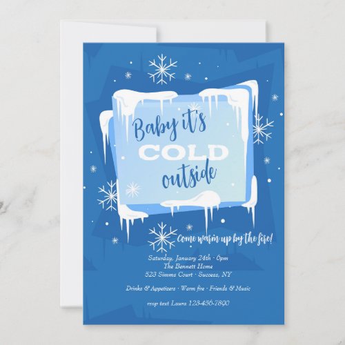 Baby Its Cold Outside  Invitation