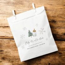 Baby It's Cold Outside Mountain Winter Baby Shower Favor Bag