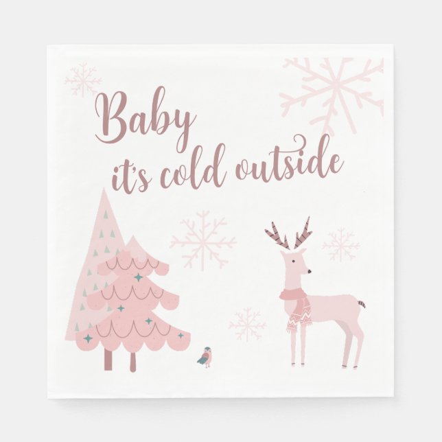 Baby It's Cold Outside Napkin (Front)