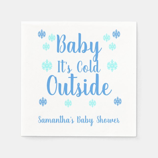Baby It's Cold Outside Napkins (Front)
