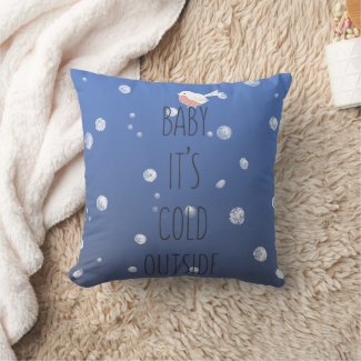 Baby, it's Cold Outside - Navy Blue Christmas