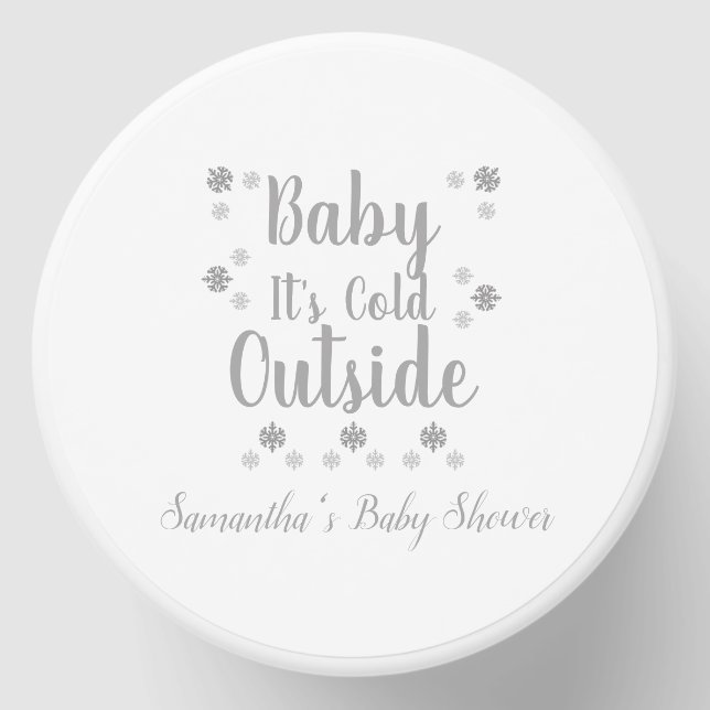 Baby It's Cold Outside Paper Cups Mini Candle Favors (Front)
