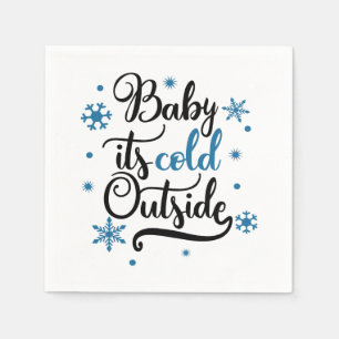 baby its cold outside paper napkins