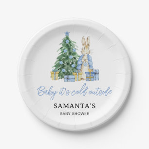 Baby it's cold outside paper plates