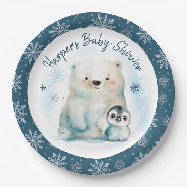 Baby It's Cold Outside  Paper Plates (Front)