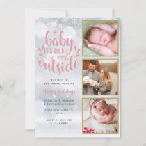 Baby Its Cold Outside Photos Girl Holiday Birth An Announcement