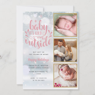 Baby Its Cold Outside Photos Girl Holiday Birth An Announcement