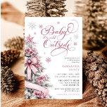 Baby it's Cold Outside Pink Christmas Baby Shower Invitation<br><div class="desc">Celebrate the upcoming arrival with the cozy Baby It's Cold Outside Pink Christmas Baby Shower Invitation. Featuring soft pink hues and festive winter elements, this invitation sets a warm and charming tone for a holiday-themed baby shower. Perfect for a winter wonderland celebration, the design combines seasonal cheer with delicate, feminine...</div>