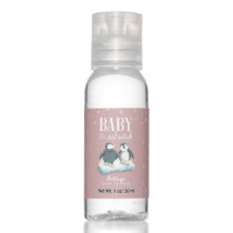 Baby It's Cold Outside Pink Penguin Shower Hand Sanitizer