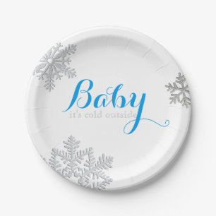 Baby It's Cold Outside Plates (boy)