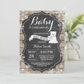 Baby its Cold Outside Polar Bear Baby Shower Invitation (Standing Front)