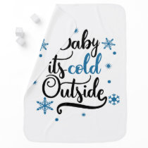 baby its cold outside receiving blanket