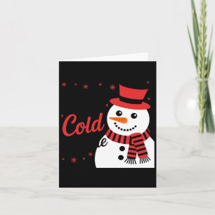 Baby It's Cold Outside Retro Christmas Long Sleeve Card