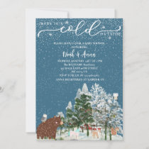 baby its cold outside scandi winter baby shower invitation