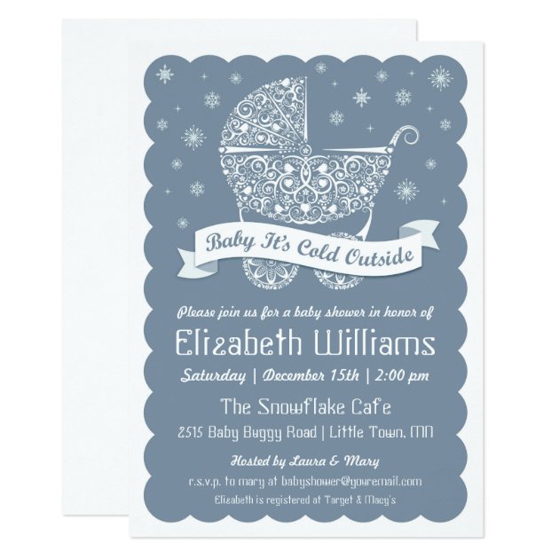 Baby It's Cold Outside Shower Invitation
