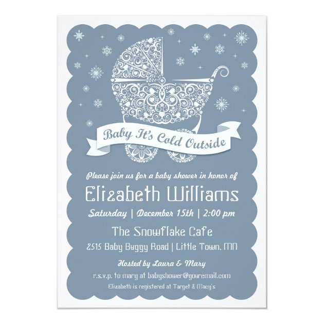 Baby It's Cold Outside Shower Invitation