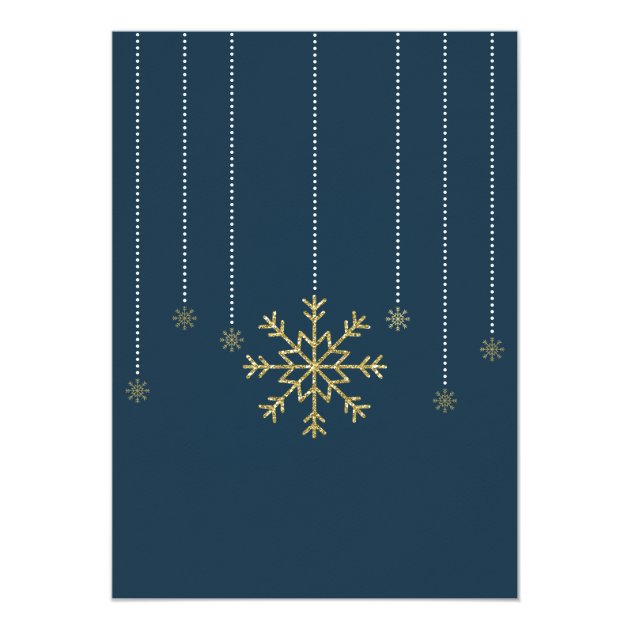 Baby It's Cold Outside Shower Invite Faux Glitter