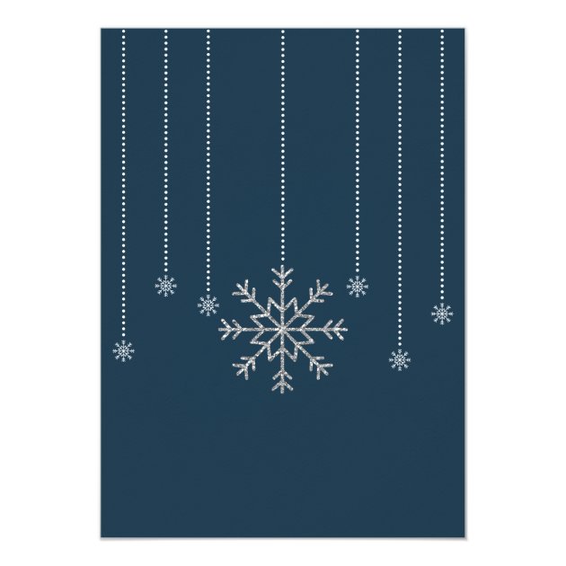 Baby It's Cold Outside Shower Invite, Faux Glitter Invitation