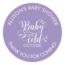 Baby It's Cold Outside Shower It's Favor Sticker