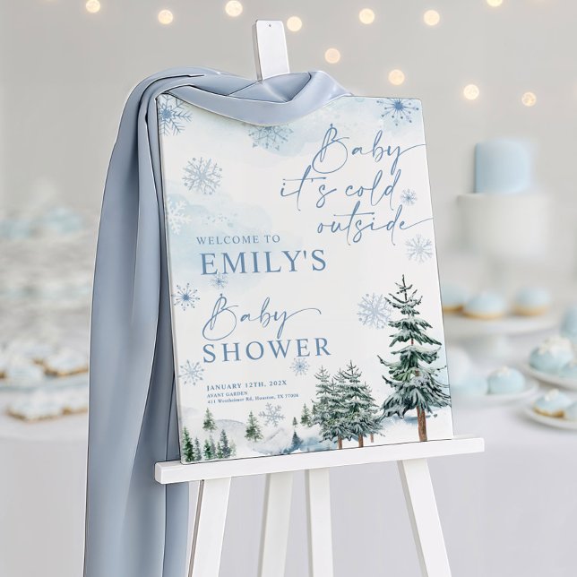 Baby It's Cold Outside Sign, Baby Shower Foam Board (Creator Uploaded)