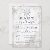 Baby It's Cold Outside Snow Baby Shower Invite (Front)