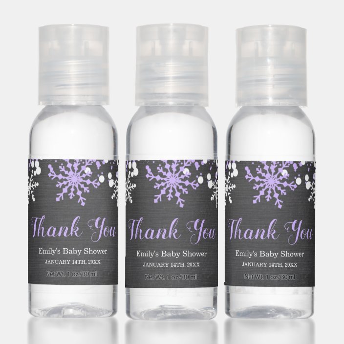 personalized hand sanitizer baby shower favors