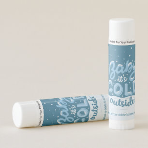 Baby It's Cold Outside Snow Scene ©GraphicLoveShop Lip Balm