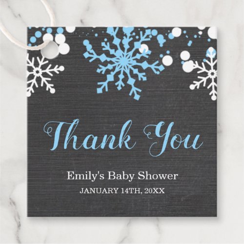 Baby Its Cold Outside Snow Winter Boy Baby Shower Favor Tags