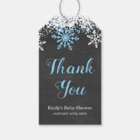 Baby Its Cold Outside Snow Winter Boy Baby Shower Gift Tags