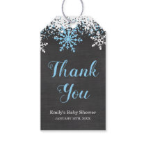 Baby Its Cold Outside Snow Winter Boy Baby Shower Gift Tags