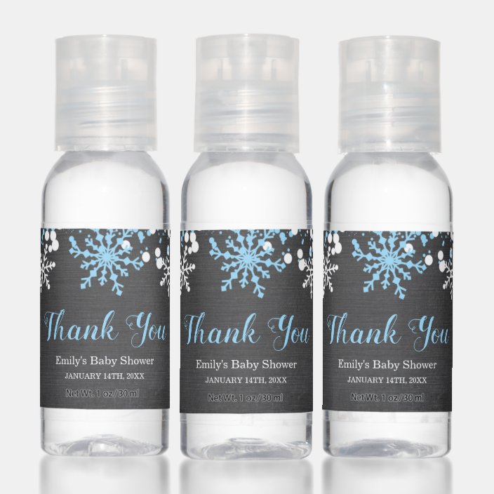 personalized hand sanitizer baby shower favors