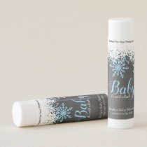 Baby Its Cold Outside Snow Winter Boy Baby Shower Lip Balm