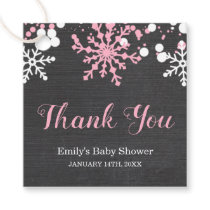 Baby Its Cold Outside Snow Winter Girl Baby Shower Favor Tags