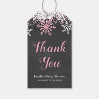 Baby Its Cold Outside Snow Winter Girl Baby Shower Gift Tags