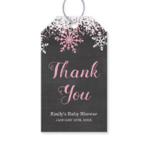 Baby Its Cold Outside Snow Winter Girl Baby Shower Gift Tags