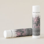 Baby Its Cold Outside Snow Winter Girl Baby Shower Lip Balm<br><div class="desc">Girl winter themed baby shower personalized lip balm. This trendy design features pink and white snowflakes on a chalkboard background.</div>