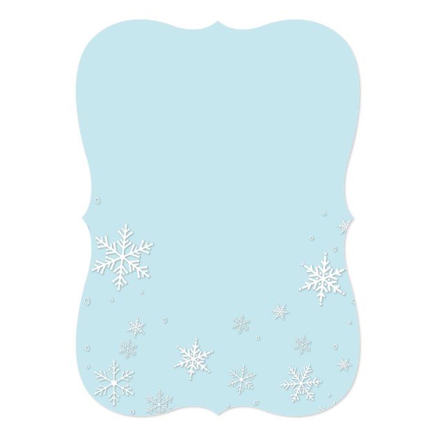 Baby It's Cold Outside Snowflake Baby Shower Invitation