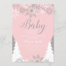Baby It's cold outside snowflake baby shower Invitation