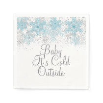 Baby It's Cold Outside Snowflake Napkins