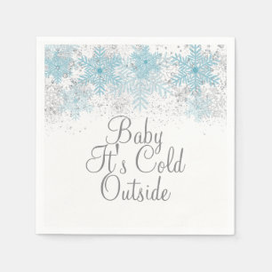 Baby It's Cold Outside Snowflake Napkins