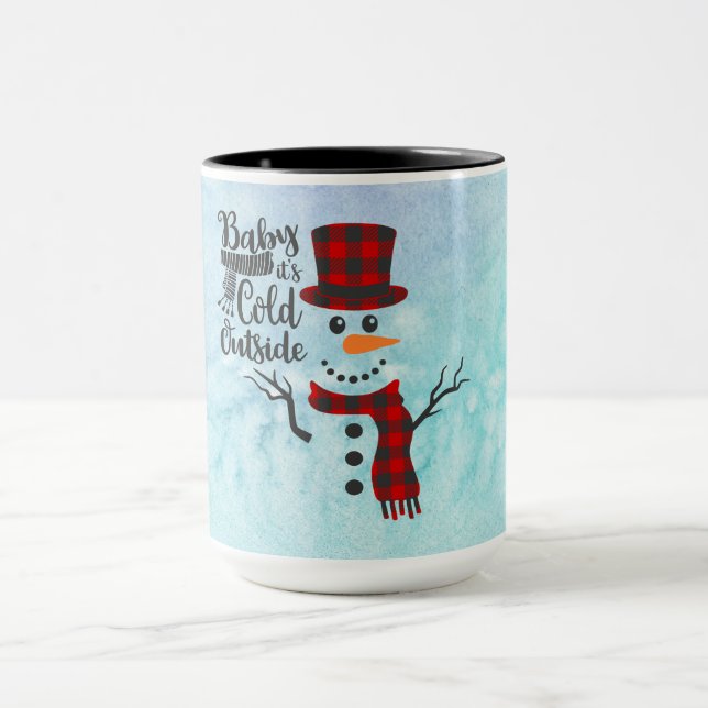 Baby Its Cold Outside Snowman Mug (Center)