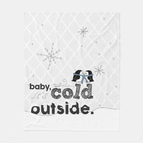 Baby its Cold Outside Snuggly Penguin Blanket