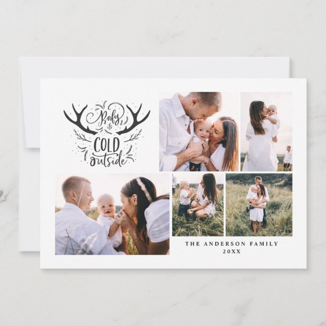 Baby it's cold outside stag Christmas Holiday (Front)