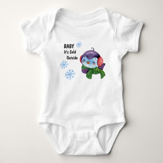 Baby It's Cold Outside T-Shirt Baby Bodysuit (Front)