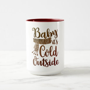 To-Go Coffee Cups  Baby, It's Cold Outside! (gold)