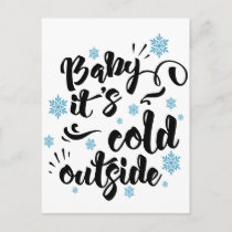 Baby its Cold Outside typography Winter Holiday
